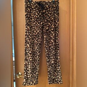 Leopard Print Women's Sleep Pants - Women’s Medium - Soft and Comfortable!